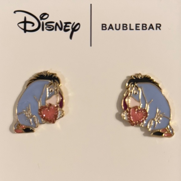 Disney/Baublebar Eeyore Earrings w/Valentine’s Day Box - Picture 2 of 4